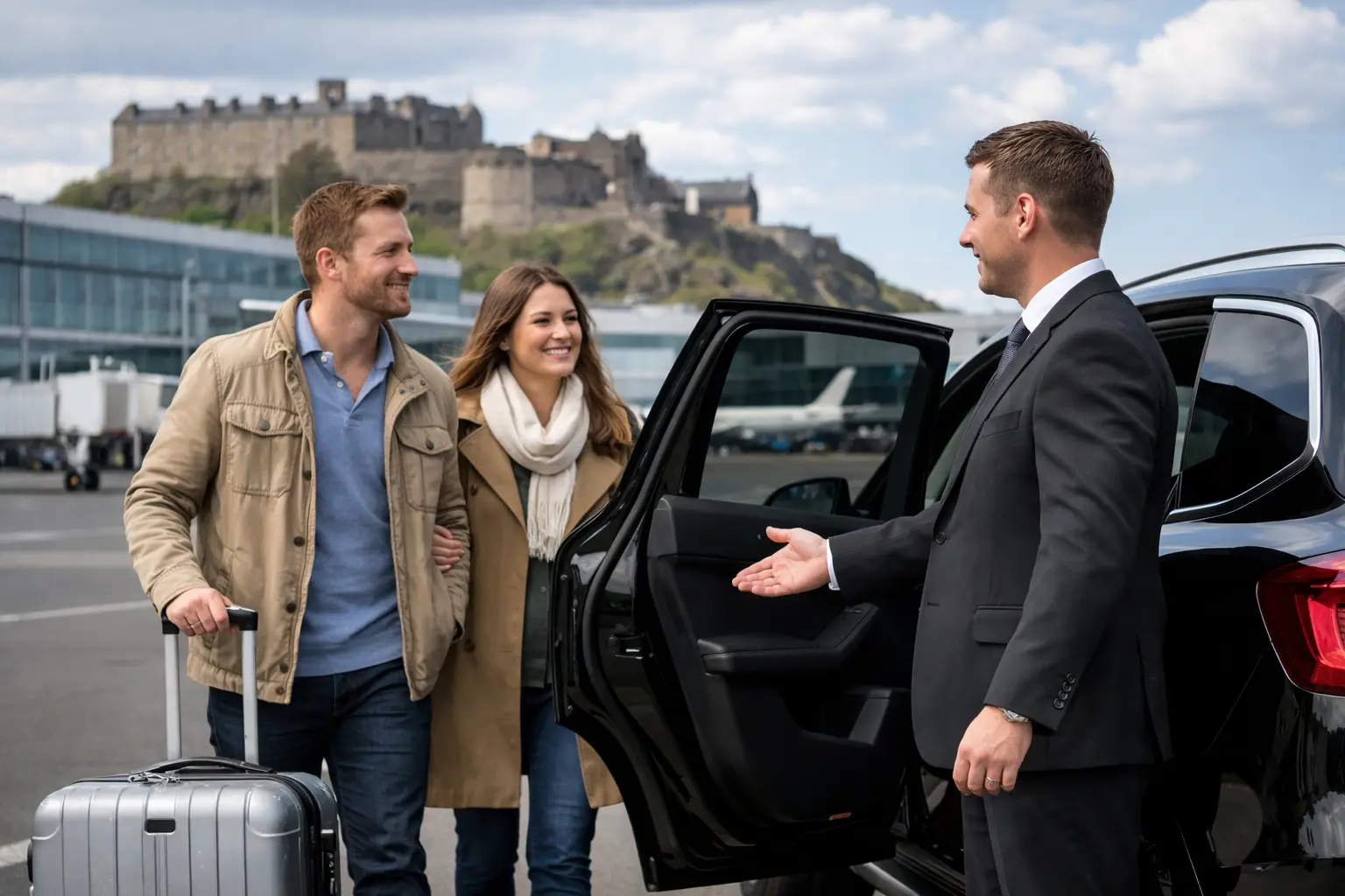 Airport Pickup Service Example for Edinburgh Travel