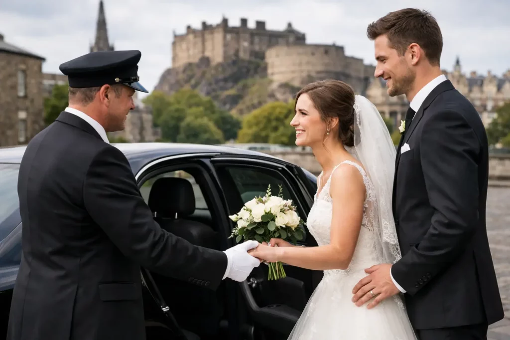 Chauffeur Service for Weddings in Edinburgh Chauffeur Service for Weddings in Edinburgh